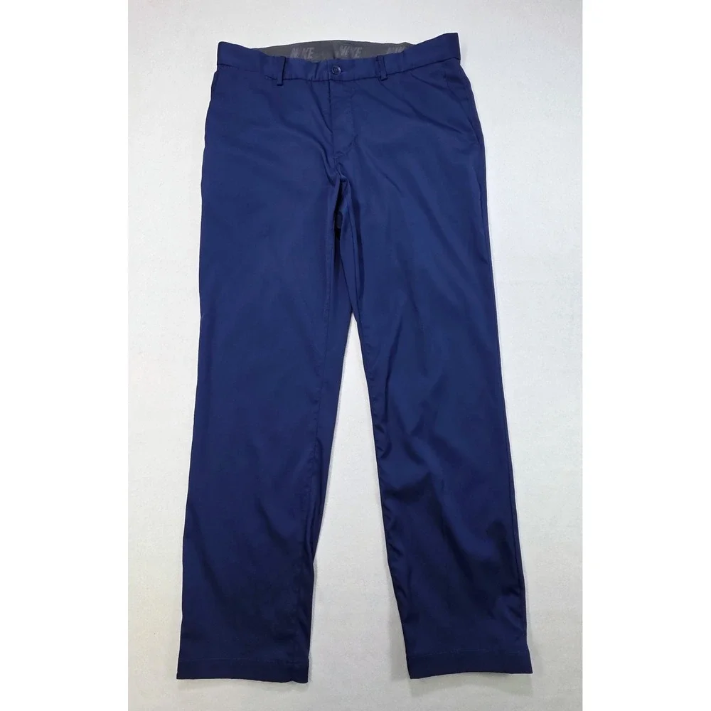 Nike Golf Pants‎ Mens 32x30 833194-410 Blue Stretch Chino Split Cuffs